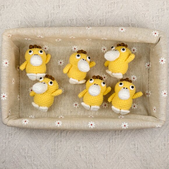 Handmade Amigurumi Crochet Pokemon Psyduck Plushie - Picture 6 of 6